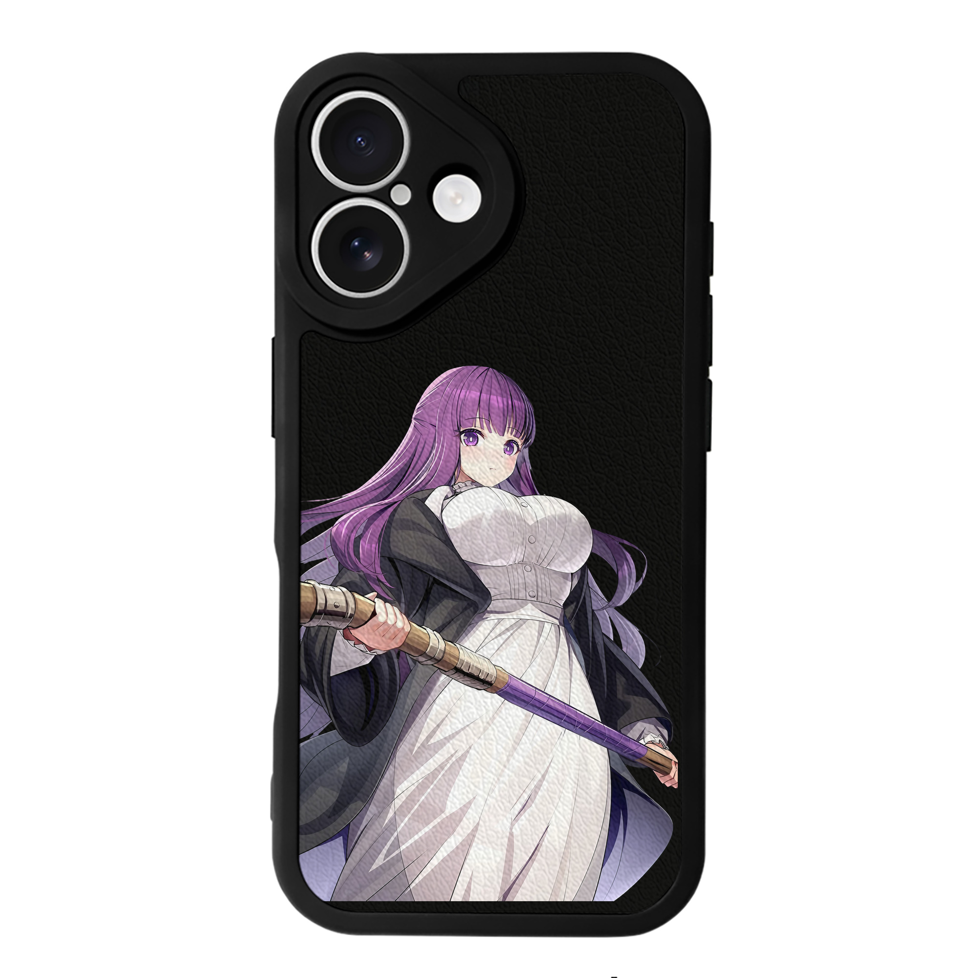 （画像用） 葬送のフリーレン Frieren 【iPhone 16シリーズ対応】シリコンスマホケース（レザー調） 材質：シリコン